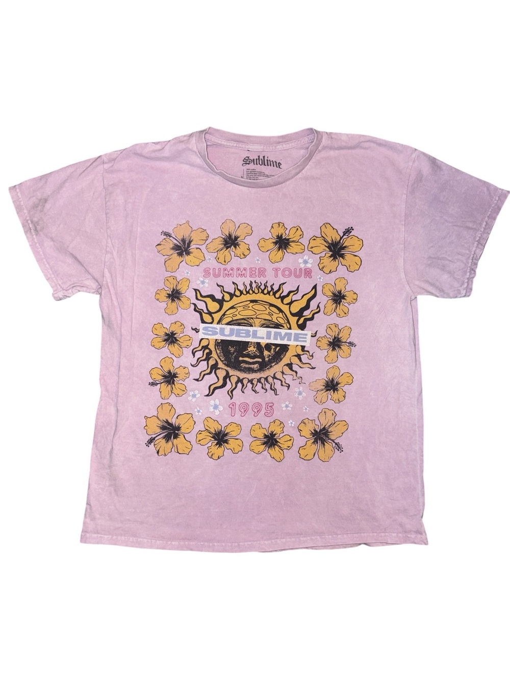 Sublime Pink Short-Sleeve 'Summer Tour 1998' Graphic Tee